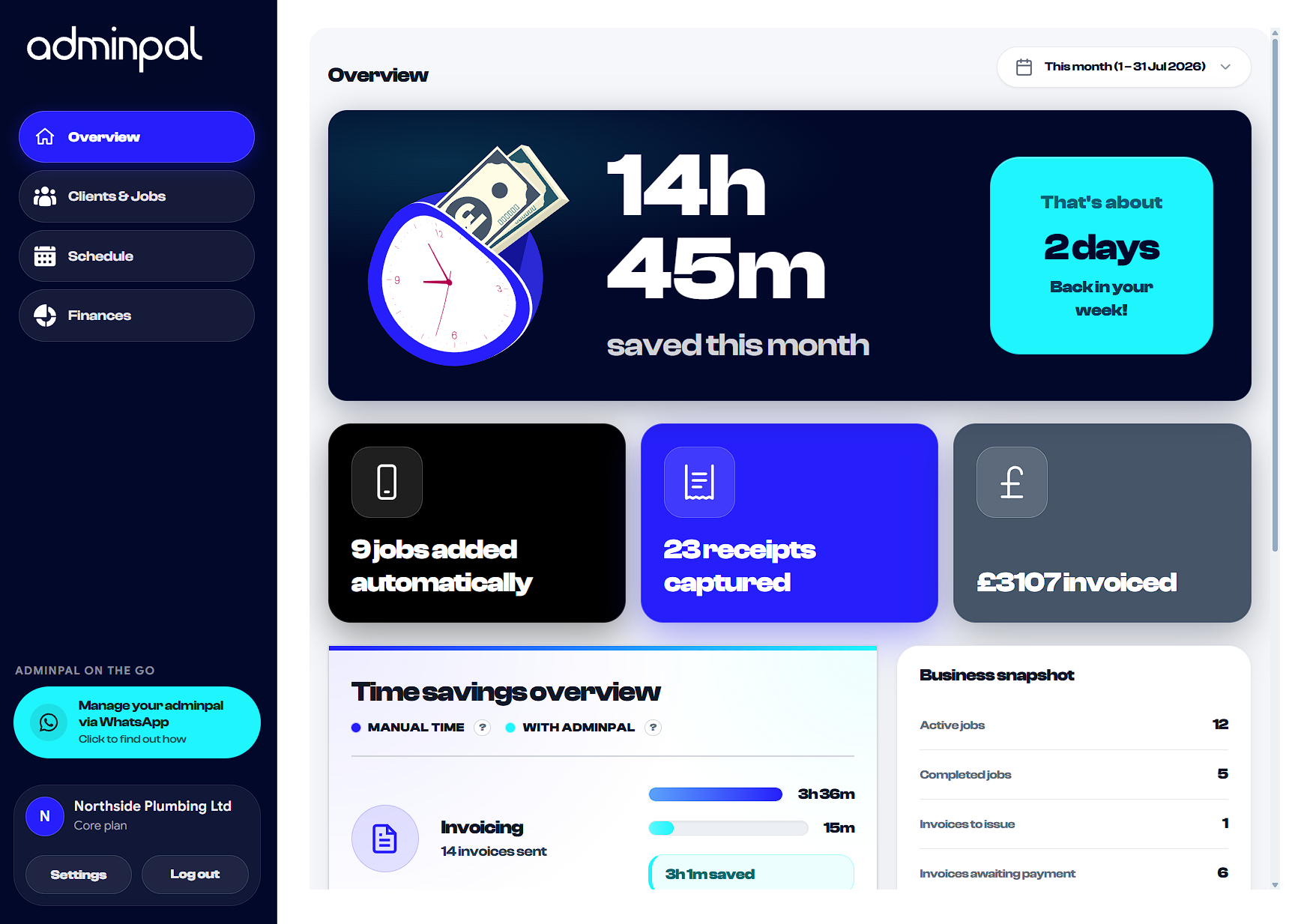 adminpal app preview